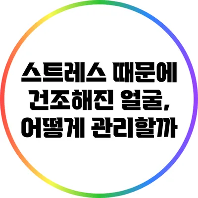 스트레스 때문에 건조해진 얼굴, 어떻게 관리할까?